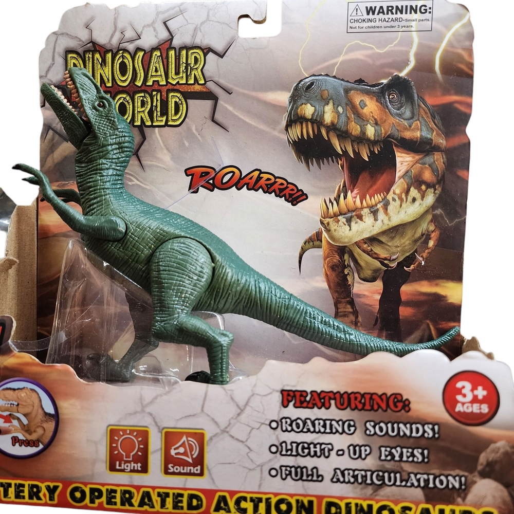 Velociraptor Dinosaur Roars and Lights up